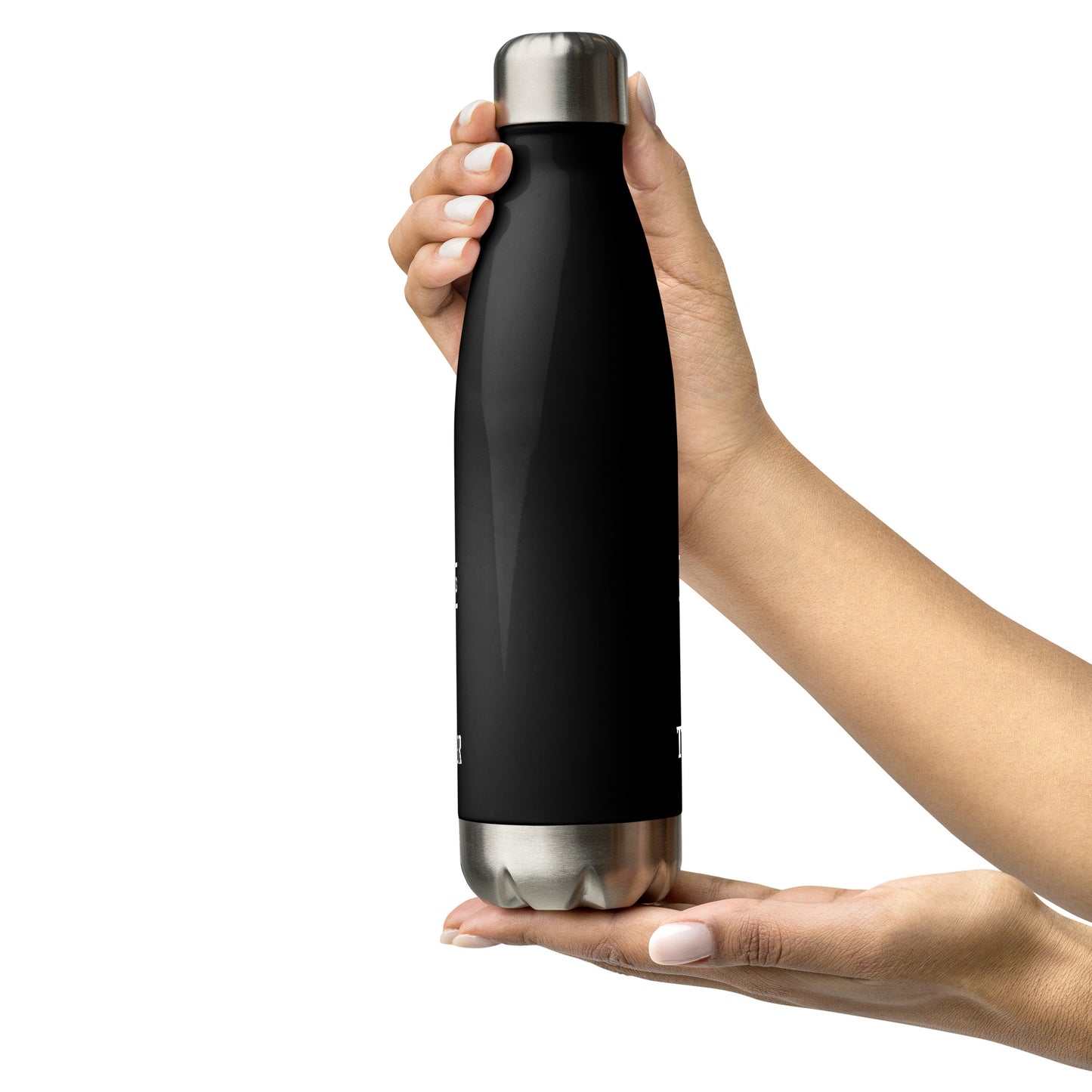 The Catholic Warrior ALL BLACK Stainless steel water bottle