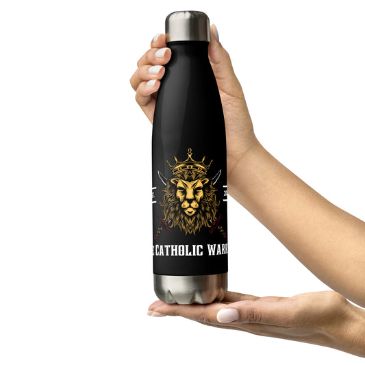 The Catholic Warrior ALL BLACK Stainless steel water bottle
