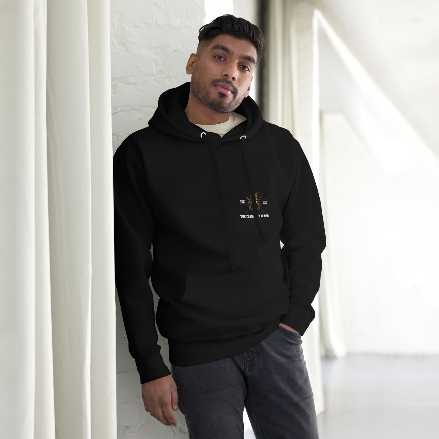 The Catholic Warrior Hoodie in Black Only